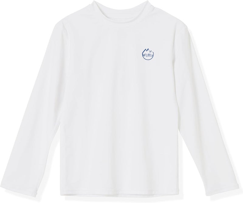 Willit Boys Rash Guard Swim Shirt Baby/Toddler Long Sleeve UPF 50+ Sun Protection SPF Quick Dry Shirt - Image 2